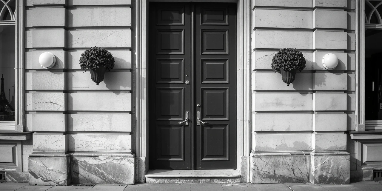 Entrée Haussmannienne typique du 10ème arrondissement