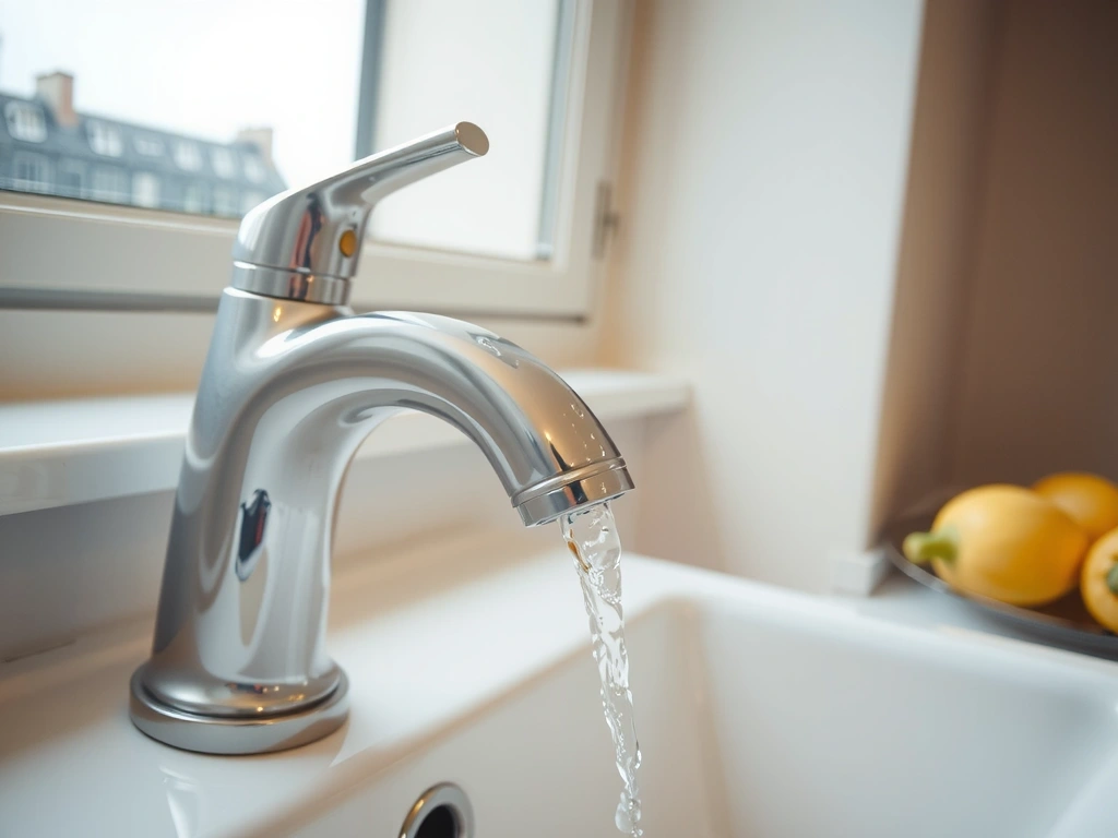 Robinetterie chrome sans traces